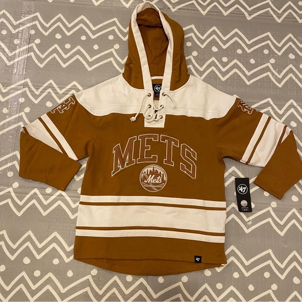 Vintage 47 brand New York ny Mets laced y2k hoodie jacket S